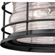 Hyannis 2 Light 12.63 inch Textured Black Outdoor Ceiling
