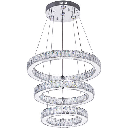 Florence LED 20 inch Chrome Chandelier Ceiling Light