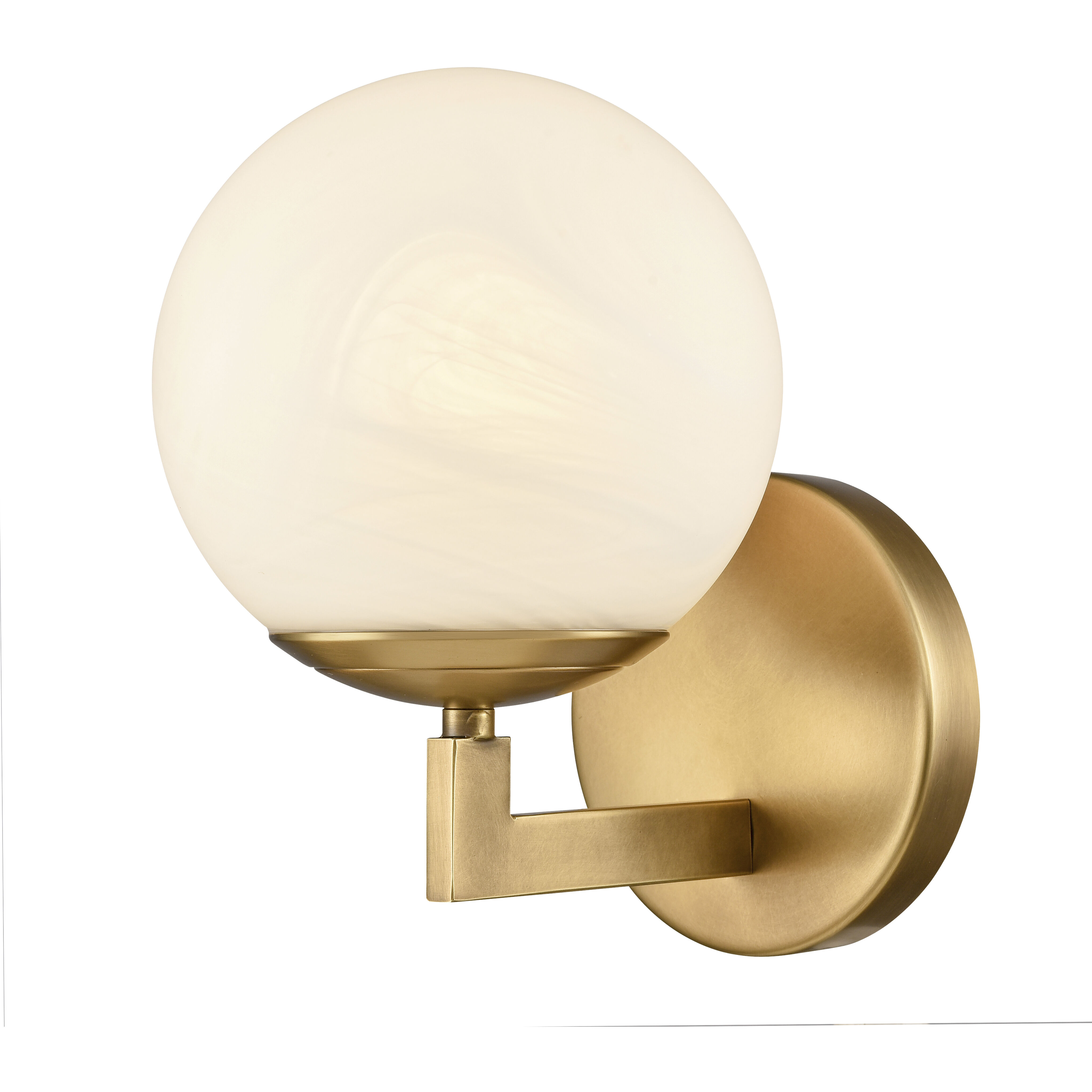 Gillian 1 Light 7.5 inch Natural Brass Vanity Light Wall Light