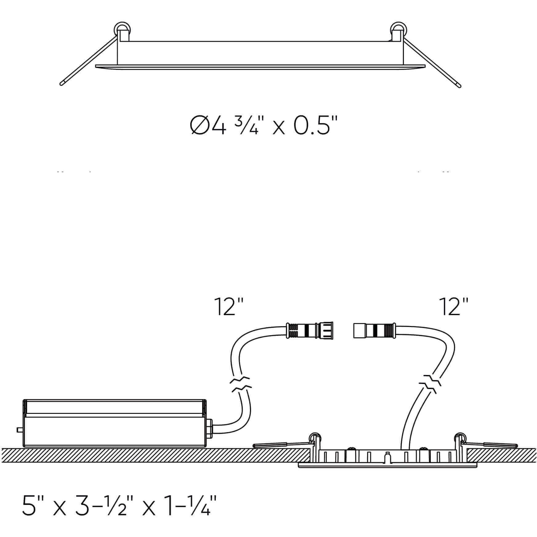 Mystique Multi Slim panel, Recessed