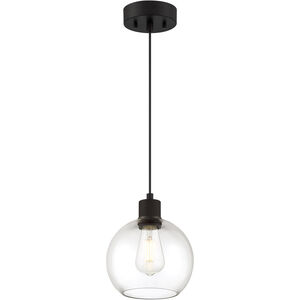 Port Nine LED 8 inch Matte Black Pendant Ceiling Light