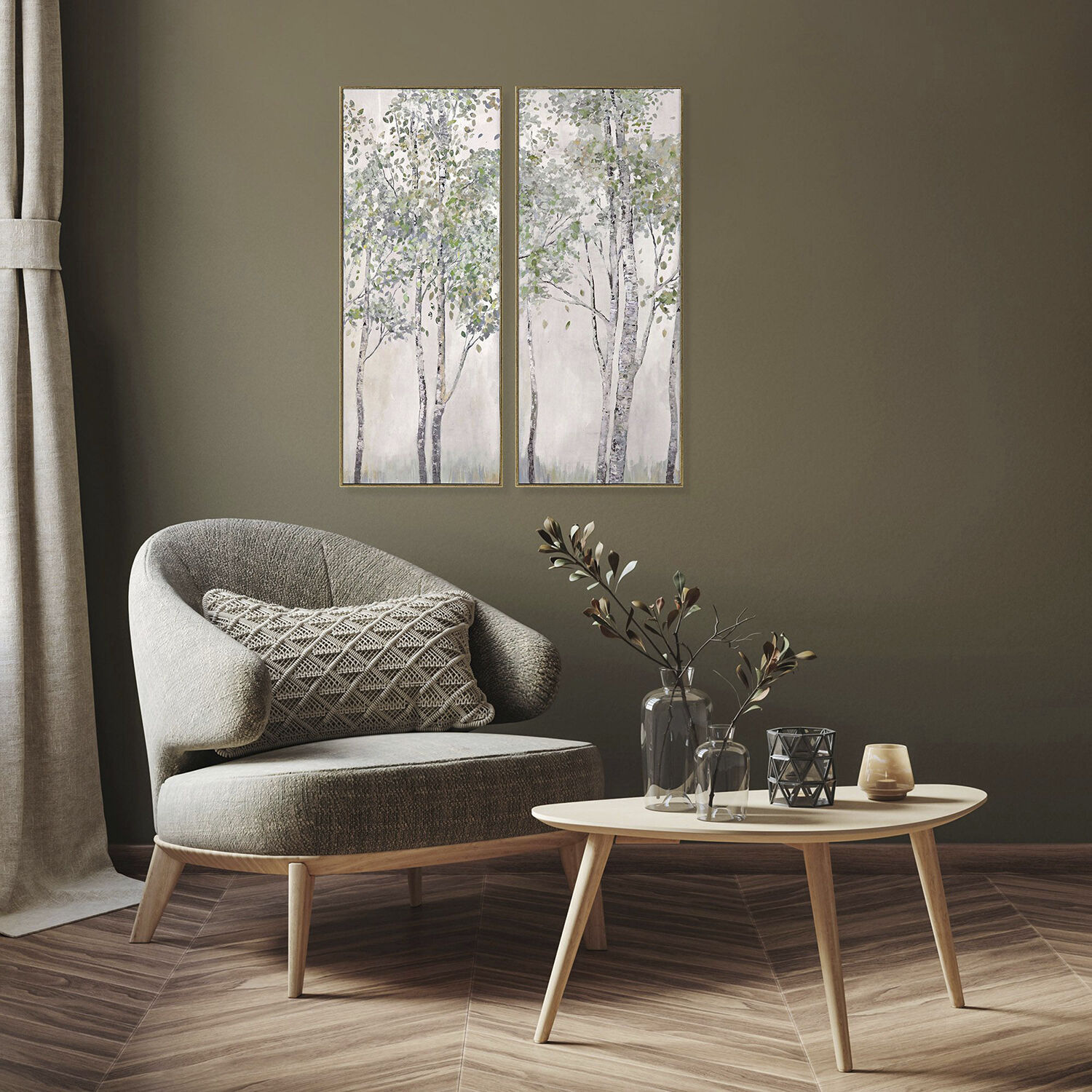 Landscapes 30 X 12 inch Non-Glass Framed Art, Propac