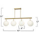 Aurelia LED 43 inch Brass Island Lights Ceiling Light