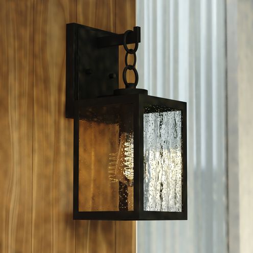 Berkley 1 Light 14.5 inch Textured Black Outdoor Wall Lantern
