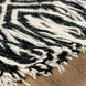 Zanafi 144 X 106 inch Black/Ivory Rugs, Rectangle