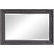Queen Ann 33 X 25 inch Glossy Charcoal Gray Wall Mirror