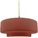 Radiance 1 Light 14.5 inch Canyon Clay and Brushed Nickel Pendant Ceiling Light