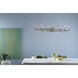 Harpin Linear Chandelier Ceiling Light in Champagne Bronze