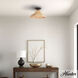 Agoura 1 Light 14 inch Matte Black Flush Mount Ceiling Light, Medium