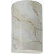 Ambiance LED 7.75 inch Carrara Marble ADA Wall Sconce Wall Light