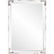 Elsie 39 X 27 inch Clear Acrylic with Stainless Steel Accents Wall Mirror