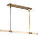 Edwin LED 47.88 inch Vintage Brass Linear Pendant Ceiling Light