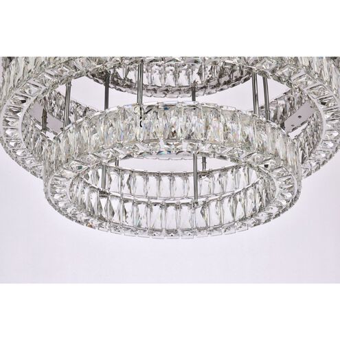 Monroe 2 Light 30 inch Chrome Flush Mount Ceiling Light