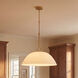 Alta 1 Light 30 inch White Bisque and Brass Pendant Ceiling Light