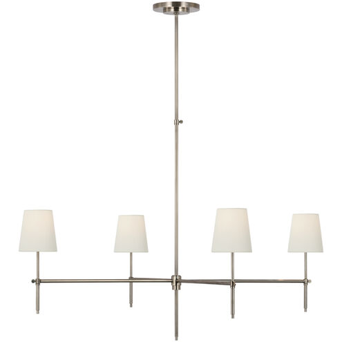 Thomas O'Brien Bryant LED 48 inch Antique Nickel Chandelier Ceiling Light, Extra Large