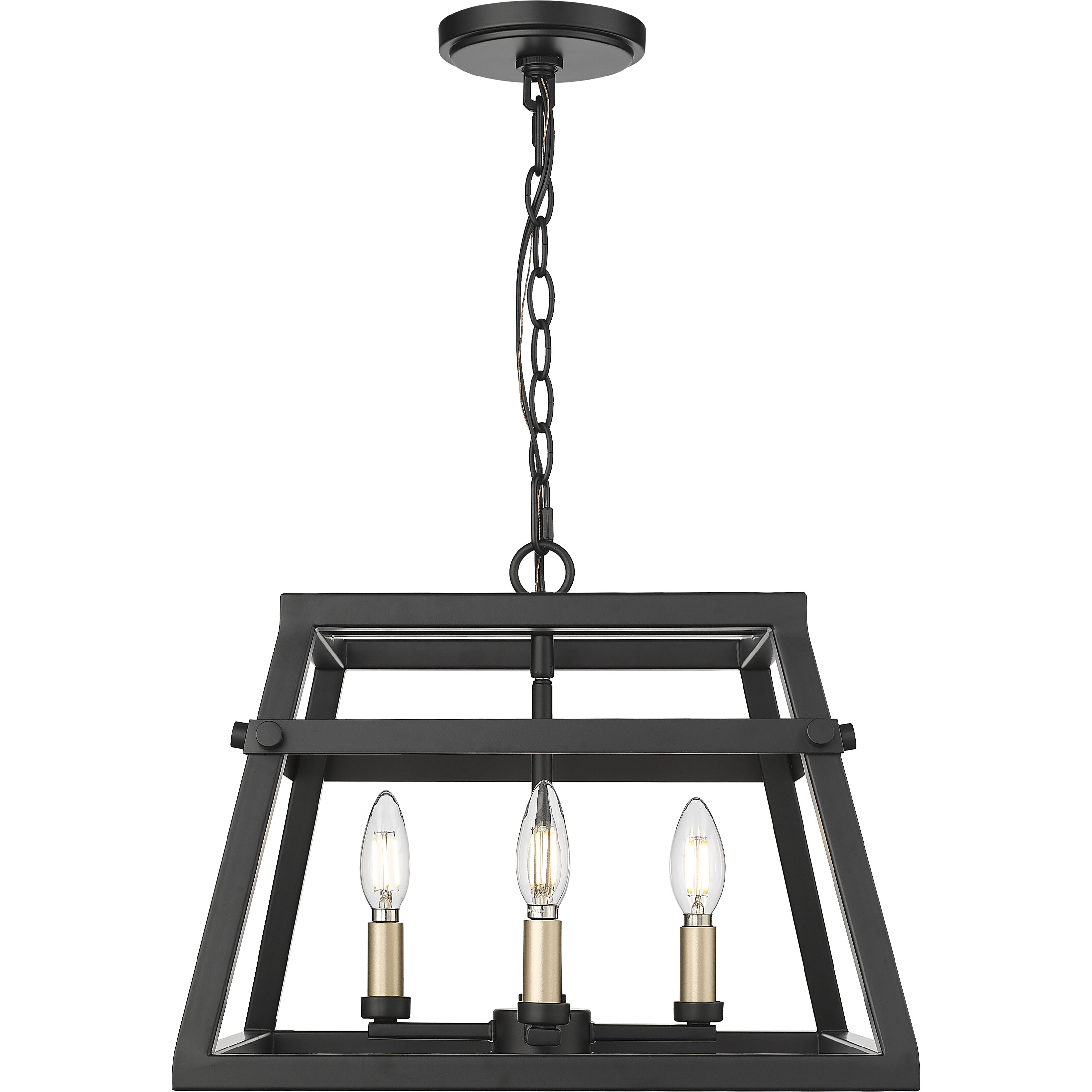 Tellsa 4 Light 16 inch Matte Black Pendant Ceiling Light