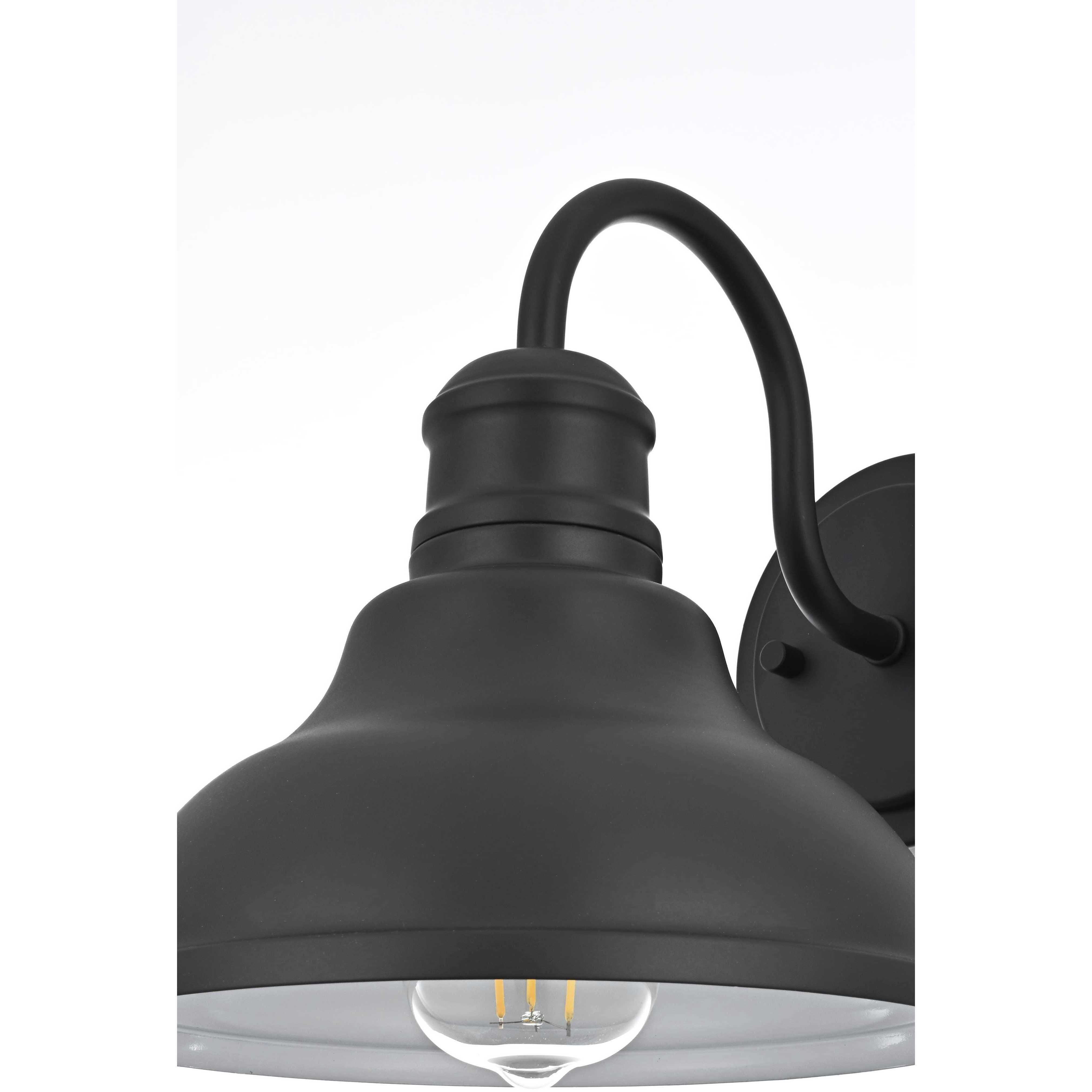 Callen 1 Light 10 inch Black Outdoor Wall Sconce