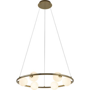 Pearl LED 26 inch Polished Brass Pendant Ceiling Light