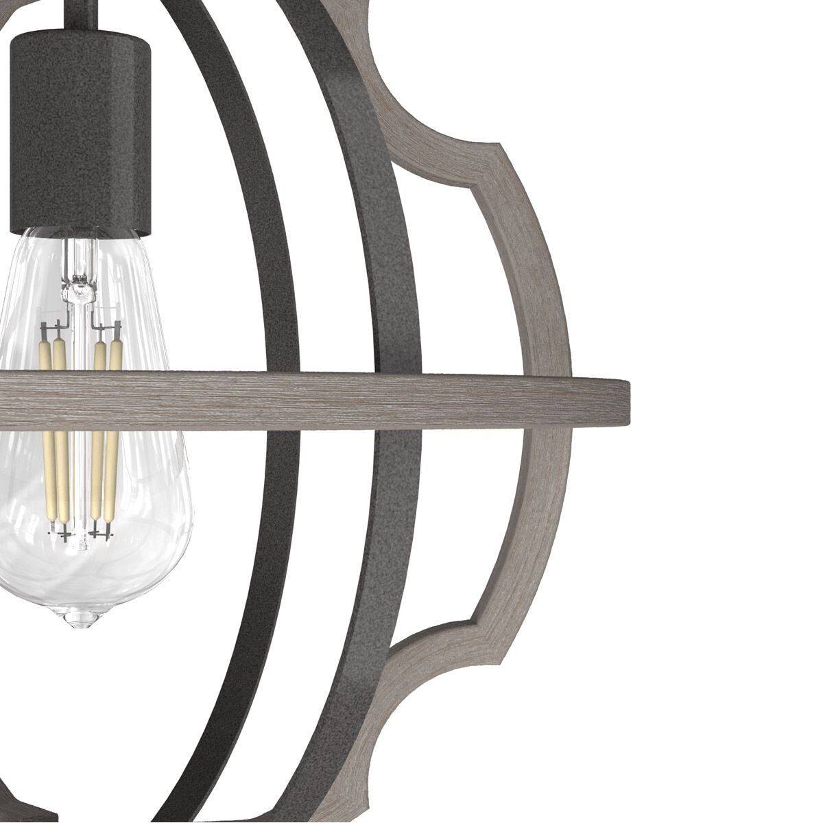 Stone Creek 1 Light 12 inch Noble Bronze and White Washed Oak Pendant Ceiling Light