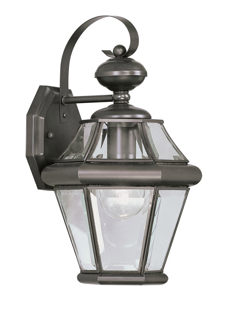 Georgetown 1 Light 15 inch Bronze Outdoor Wall Lantern