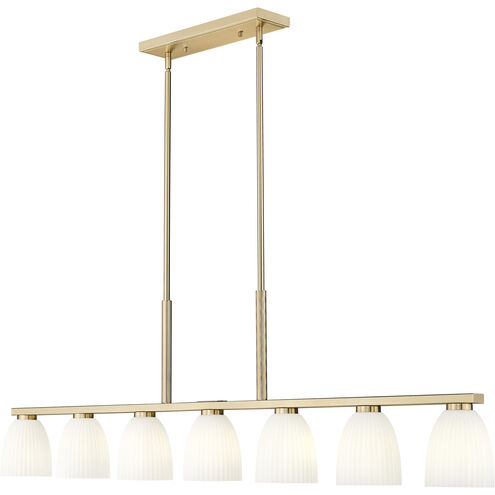 Naya Linear Chandelier Ceiling Light in Modern Gold