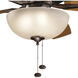 Terra 52 inch Oil Brushed Bronze with Walnut Blades Ceiling Fan