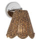 Kismet 1 Light 7.5 inch Polished Nickel Wall Sconce Wall Light, Hanging