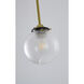 Canada 1 Light 6.3 inch Gold Pendant Ceiling Light