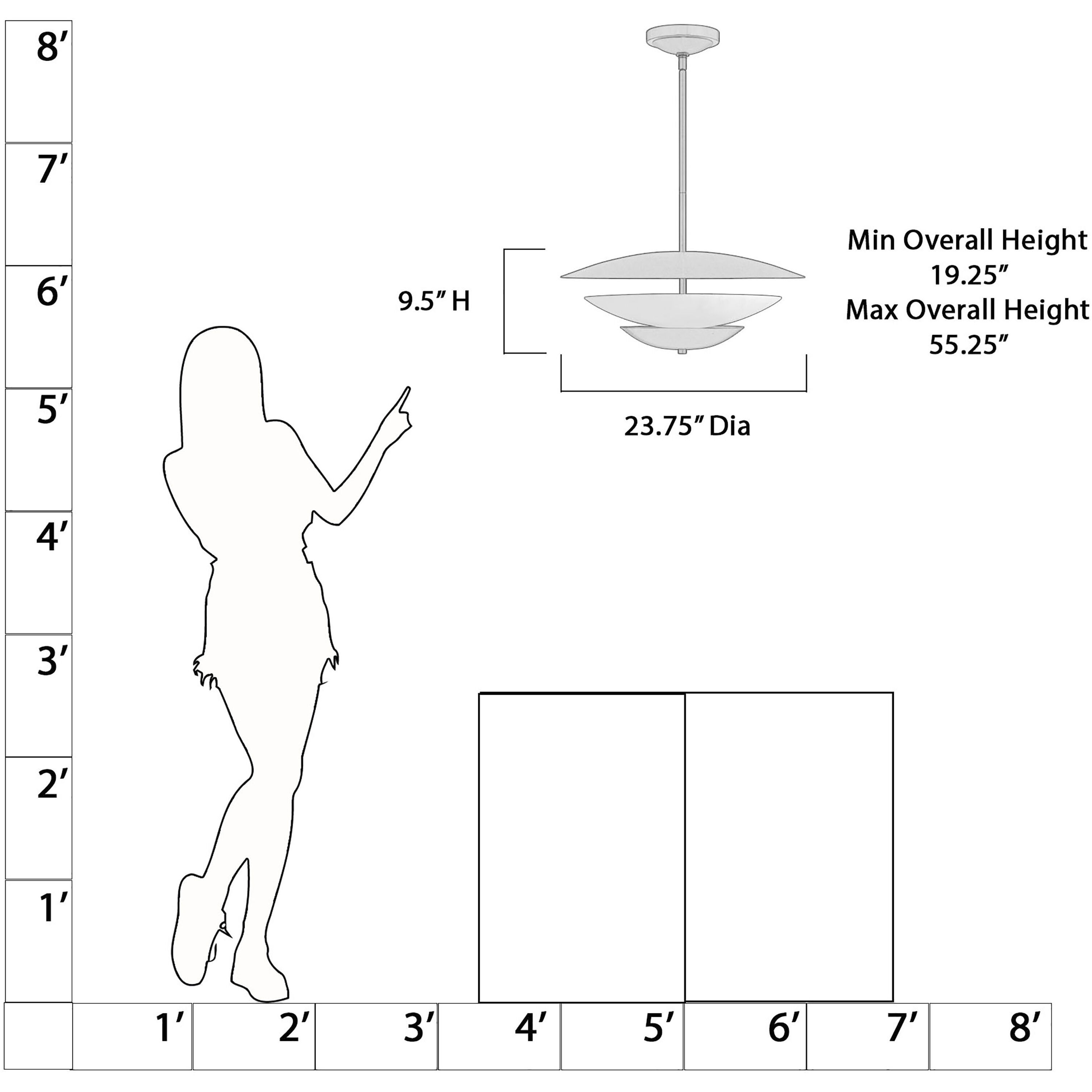 Solara 4 Light 23.75 inch Legacy Brass Pendant Ceiling Light