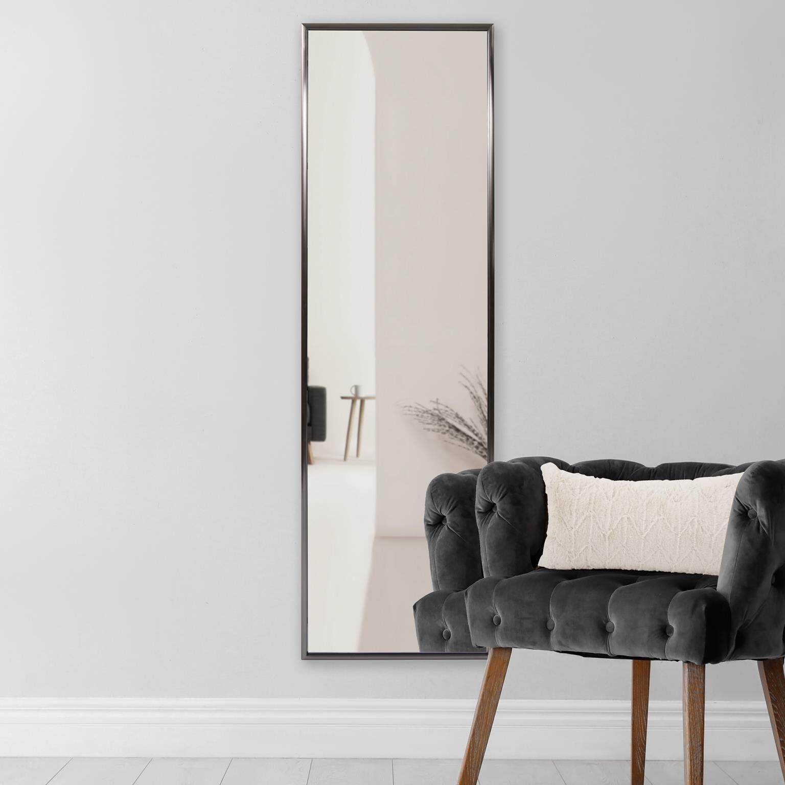 Yorkville 60 X 18 inch Brushed Titanium Mirror