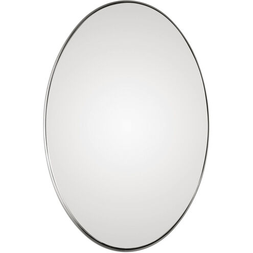 Pursley 30 X 20 inch Plated Brushed Nickel Wall Mirror