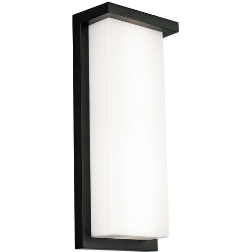 Vega LED 14 inch Black Outdoor Wall Light in 14in