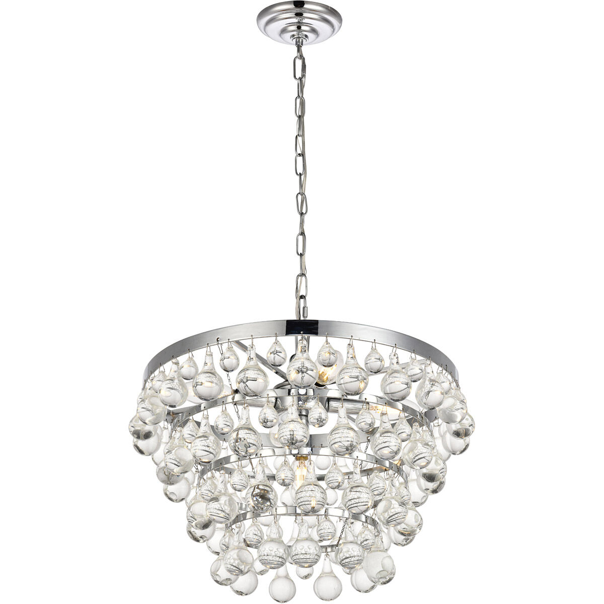 Kora 5 Light 17 inch Chrome Pendant Ceiling Light