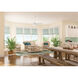 Loki 52 inch Fresh White with Fresh White/Natural Wood Blades Ceiling Fan