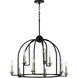 Seneca 9 Light 30 inch Matte Black Chandelier Ceiling Light