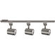 Charge 3 Light 120 Brushed Nickel H Track Fixture Ceiling Light, WAC Limited
