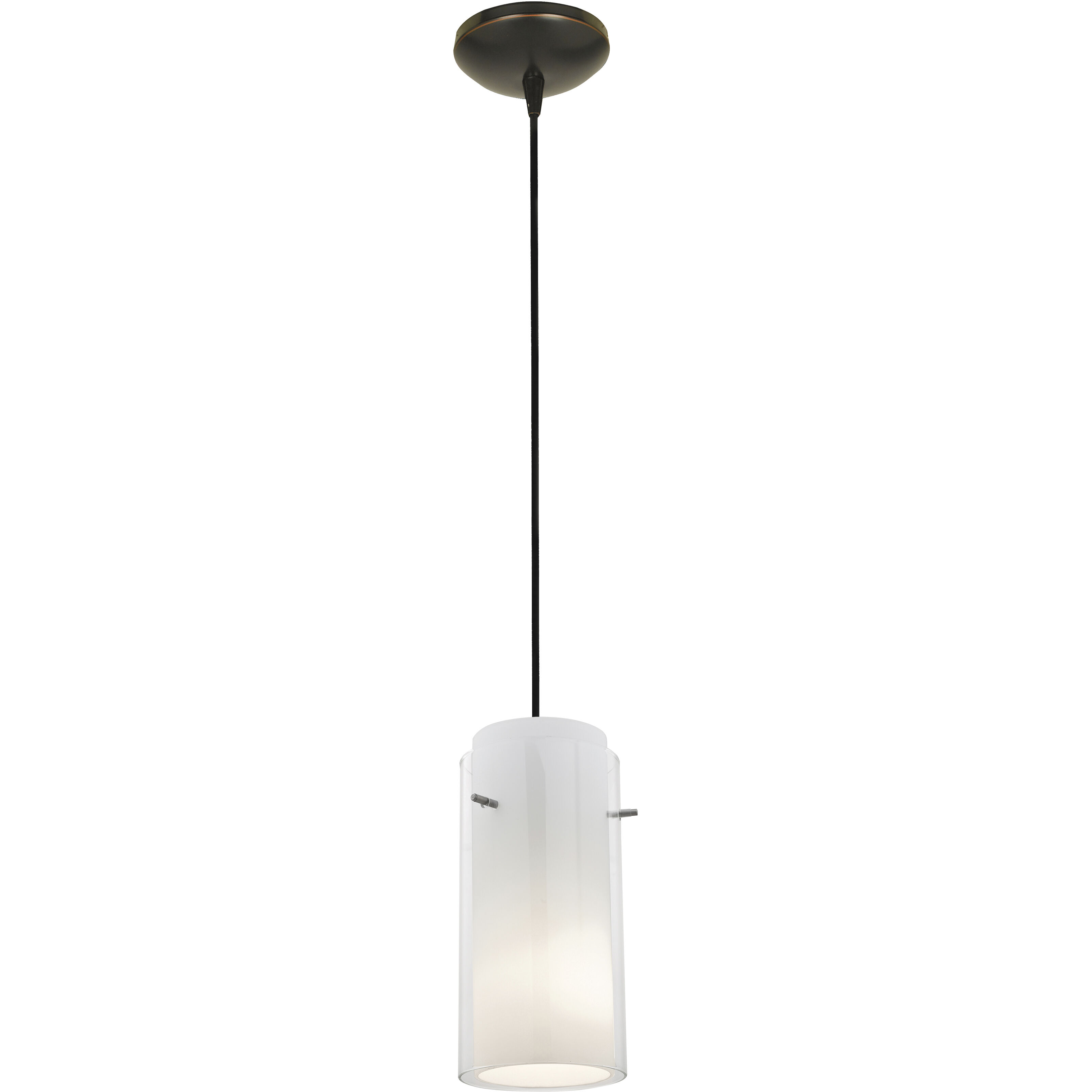 Glassn Glass Cylinder 1 Light 4.75 inch Pendant