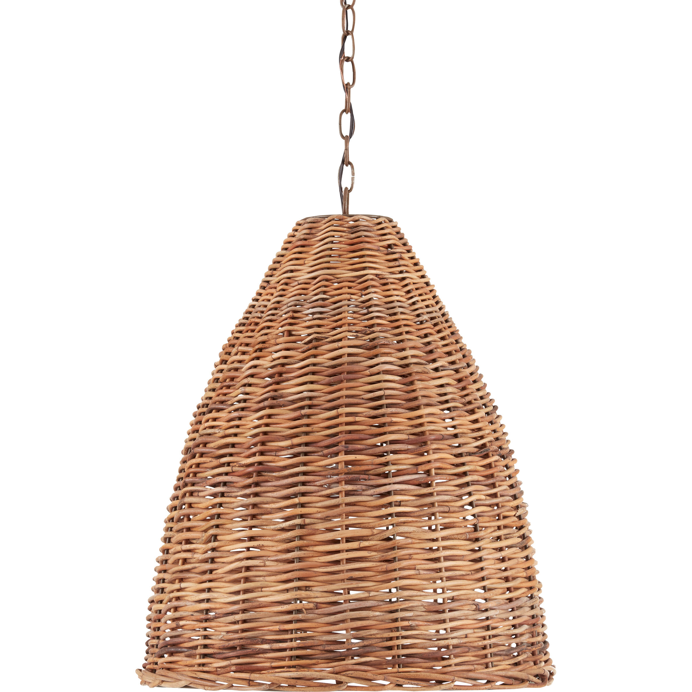 Basket 1 Light 21 inch Natural Pendant Ceiling Light