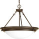 Tucker 3 Light 19.38 inch Antique Bronze Foyer Pendant Ceiling Light
