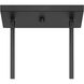 Scandinavian 3 Light 39 inch Matte Black Linear Chandelier Ceiling Light