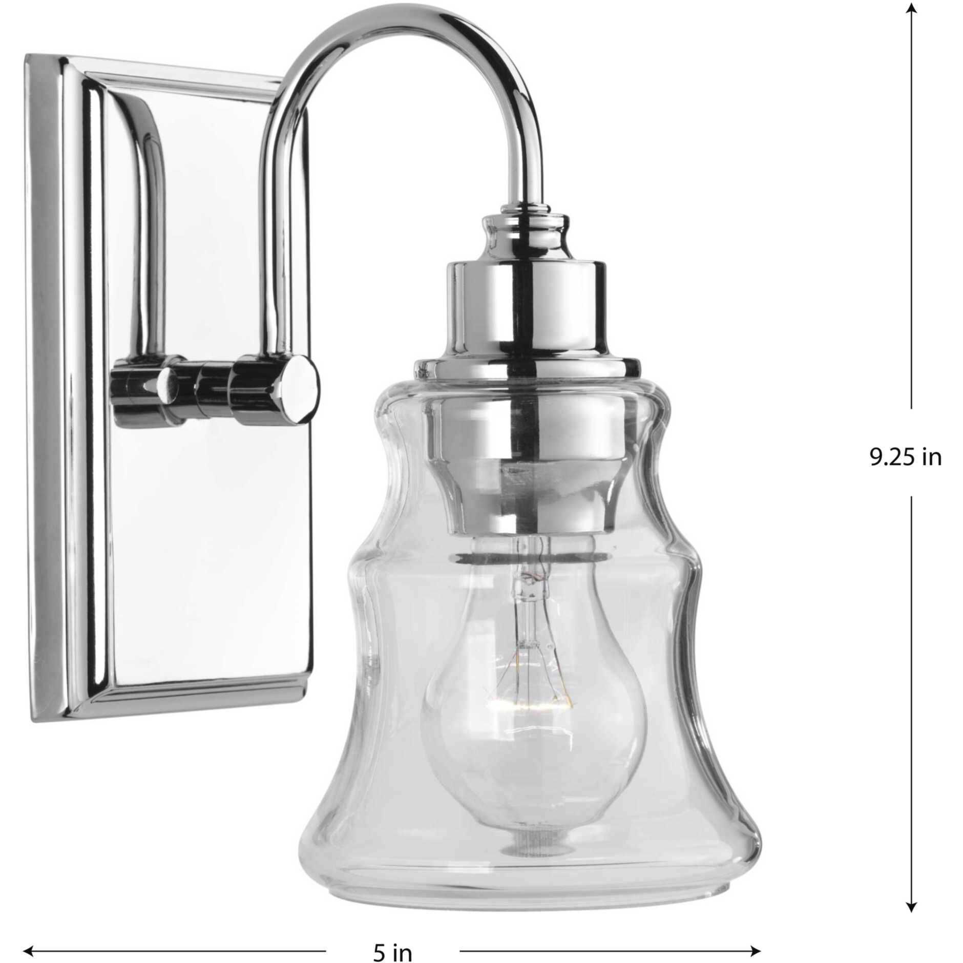 Litchfield 1 Light 5 inch Polished Chrome Bath Vanity Wall Light