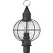 Cape Cod 4 Light 23.75 inch Aged Zinc Outdoor Post Mount Lantern, Extra Large