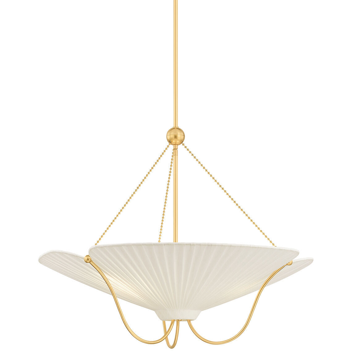 Gerhard 3 Light 28 inch Aged Brass Pendant Ceiling Light