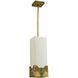 Iris 4 Light 8.5 inch Antique Brass Pendant Ceiling Light