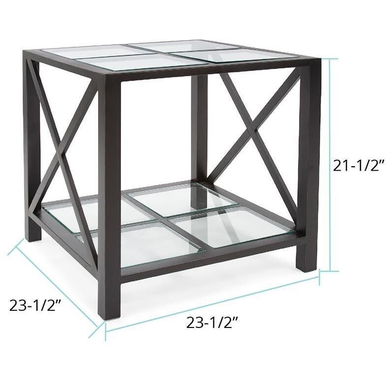 Doshi 23.5 X 21.5 inch Matte Black Side Table