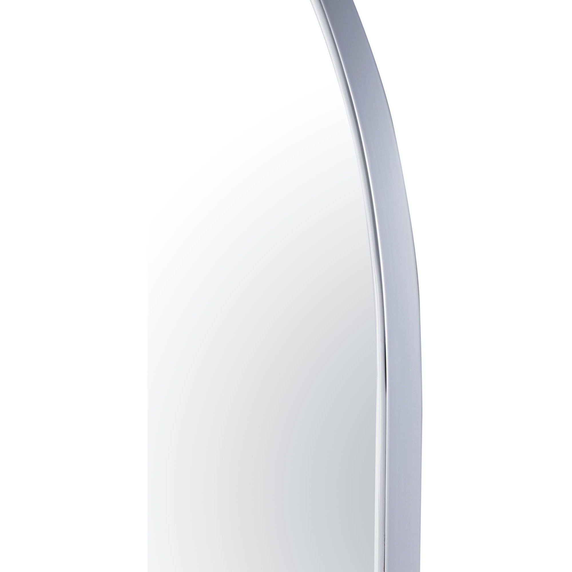 Capsule 60 X 24 inch Chrome Wall Mirror in Painted Chrome