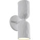 Akira 2 Light 5 inch Off-White Wall Sconce Wall Light