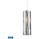 Chromia LED 4 inch Polished Chrome Mini Pendant Ceiling Light