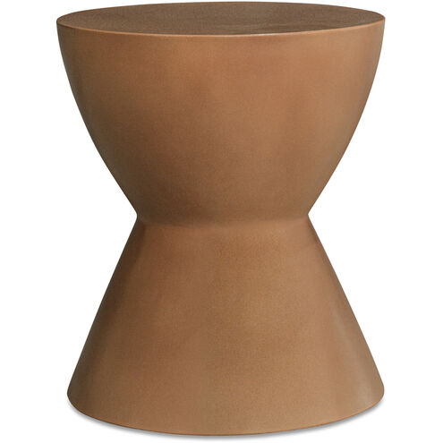 Hourglass 18 inch Orange Garden Stool, Outdoor