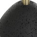 Cypher 36 inch 100.00 watt Cast Black Stone and Antique Brass Buffet Lamp Portable Light